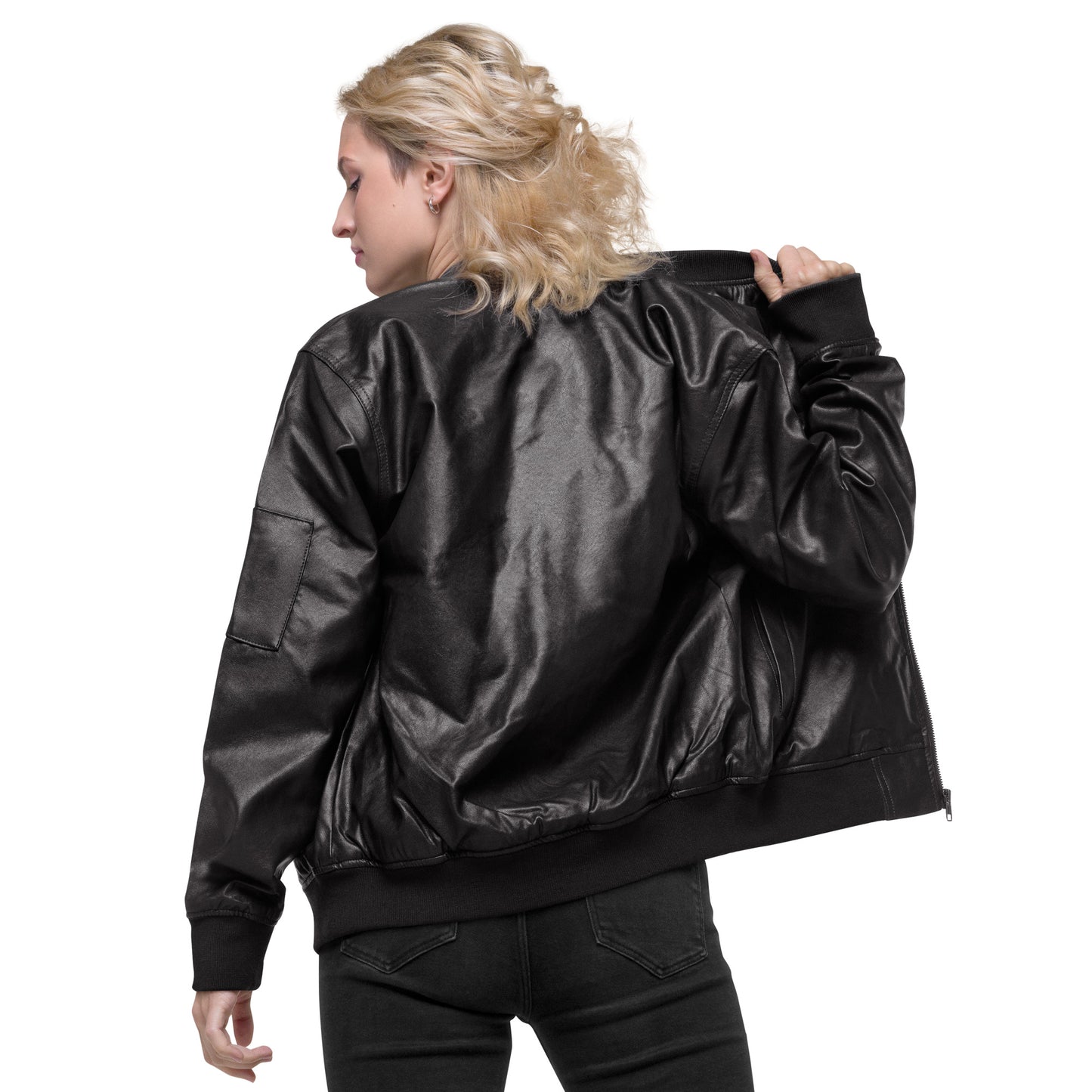 Chaqueta bomber piel vegana unisex