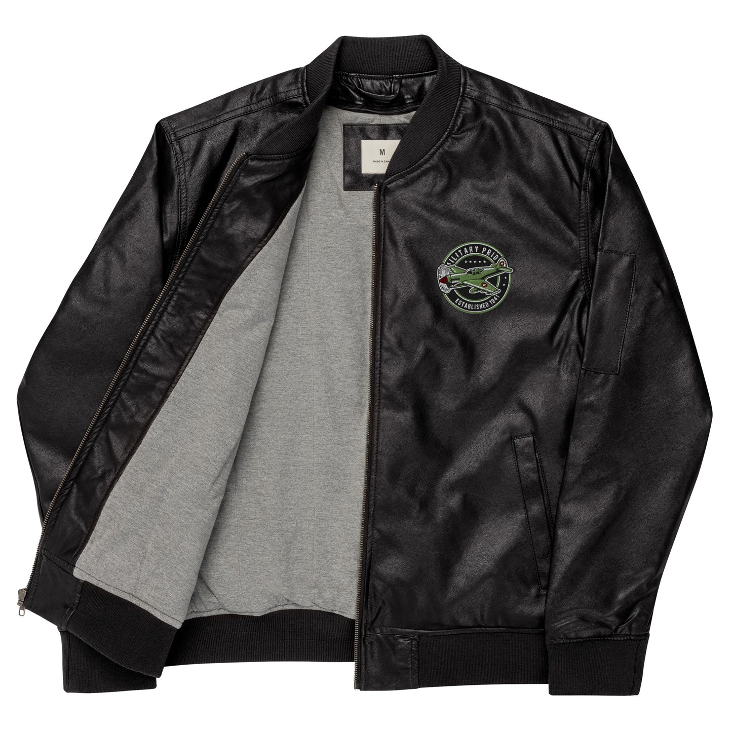 Chaqueta bomber piel vegana unisex