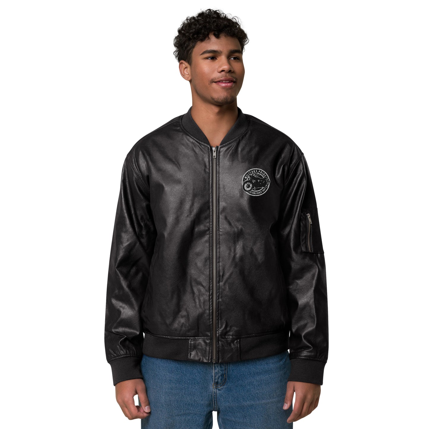 Chaqueta bomber piel vegana unisex