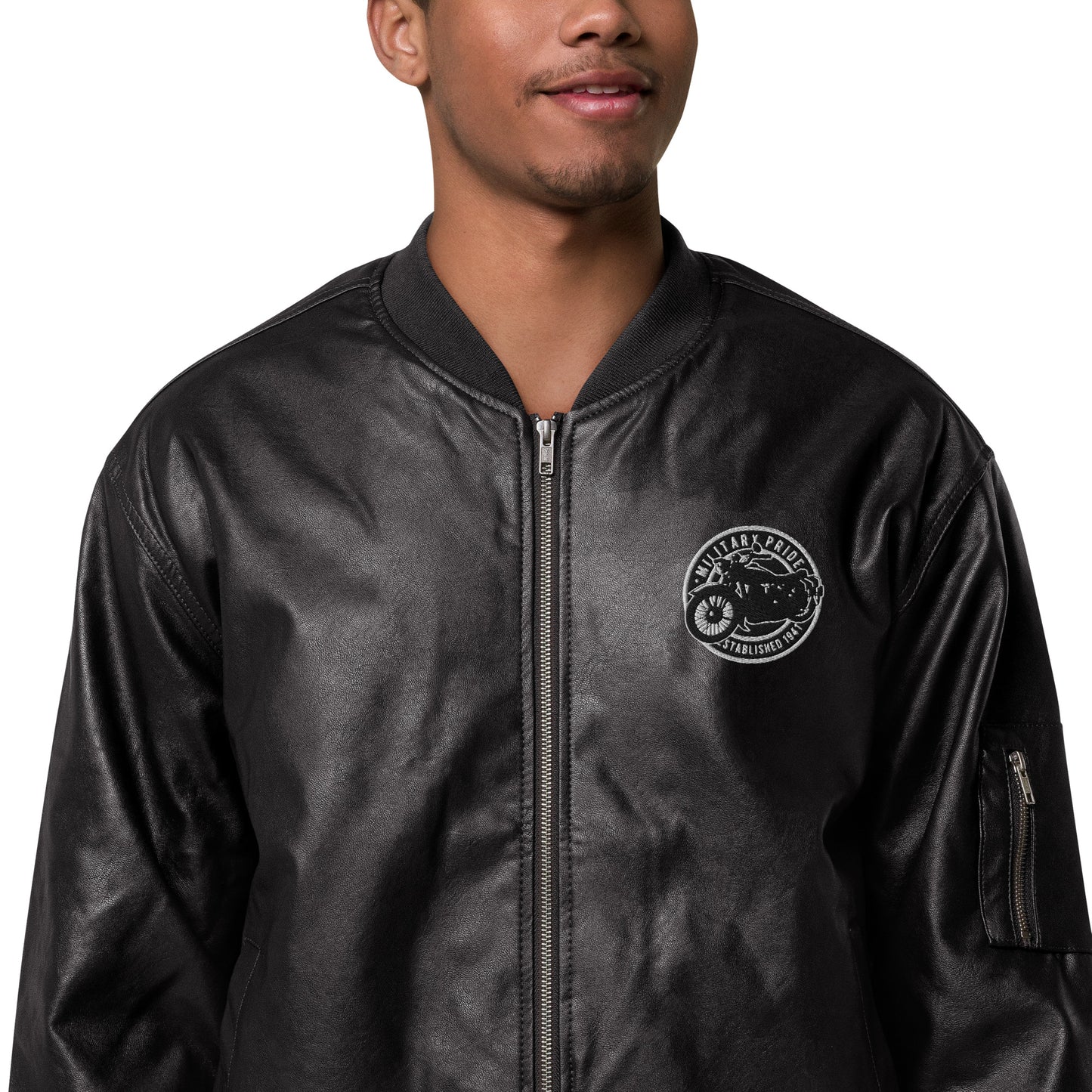 Chaqueta bomber piel vegana unisex