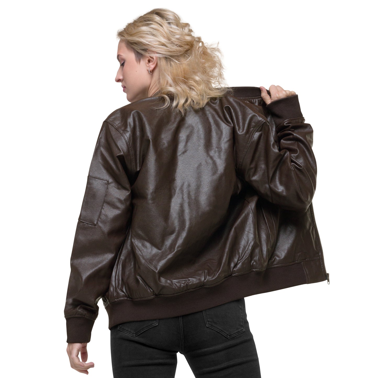 Chaqueta bomber piel vegana unisex