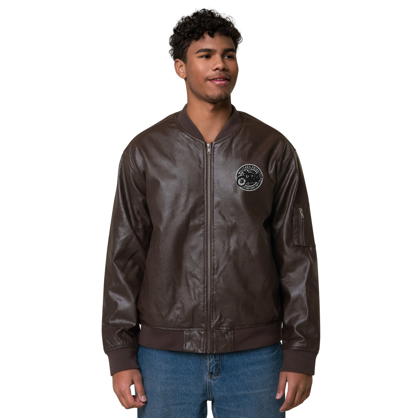 Chaqueta bomber piel vegana unisex