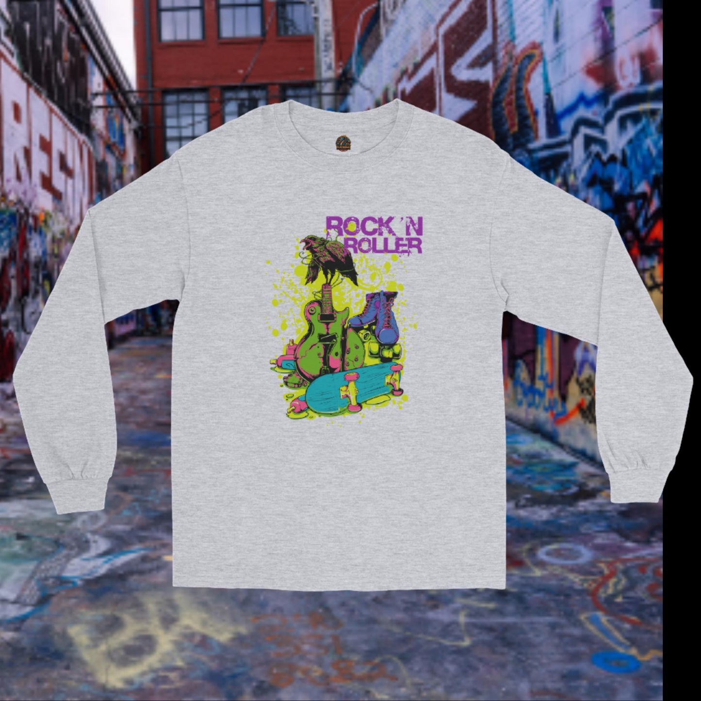 Camiseta Rock and Roller manga larga hombre
