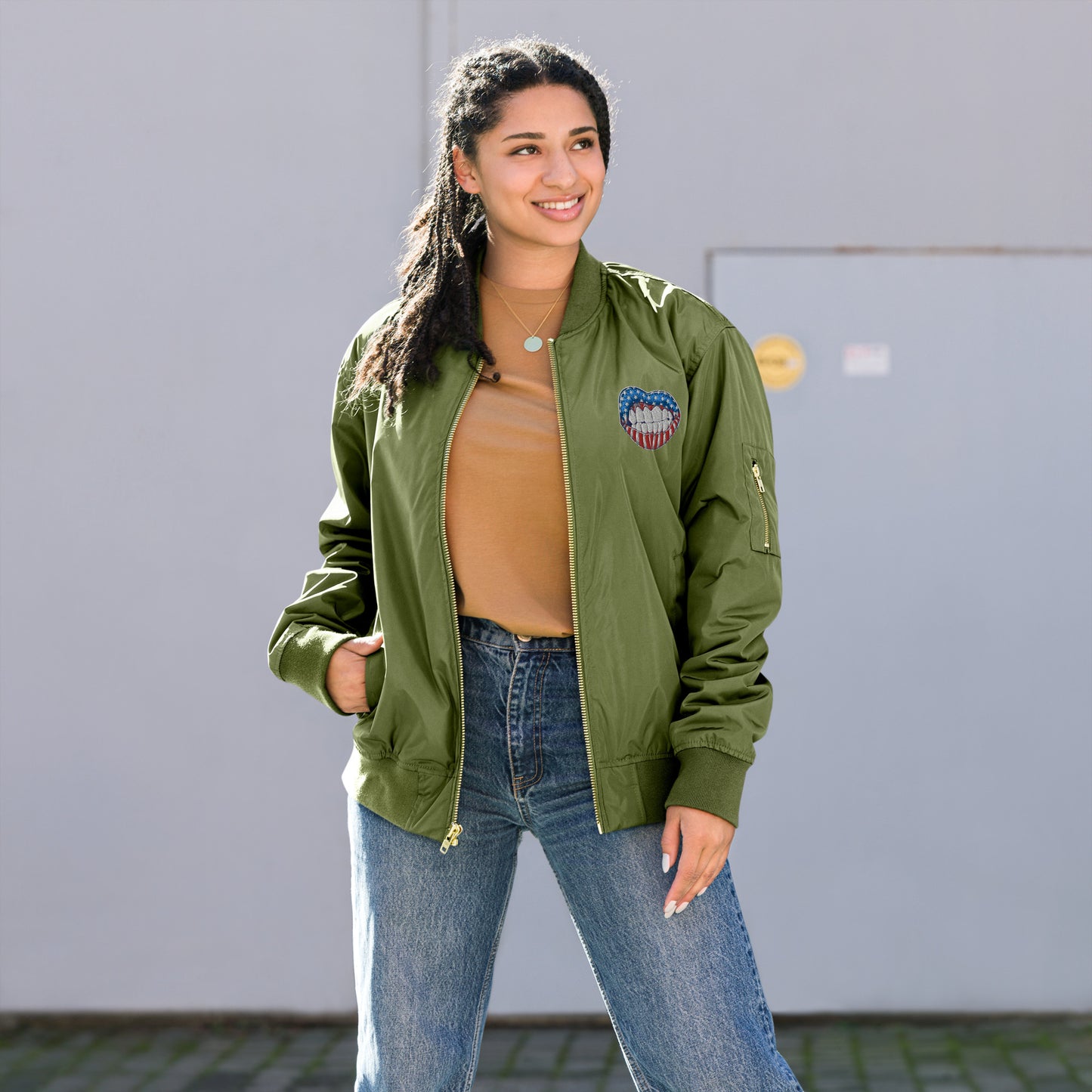 Chaqueta bomber reciclada premium unisex