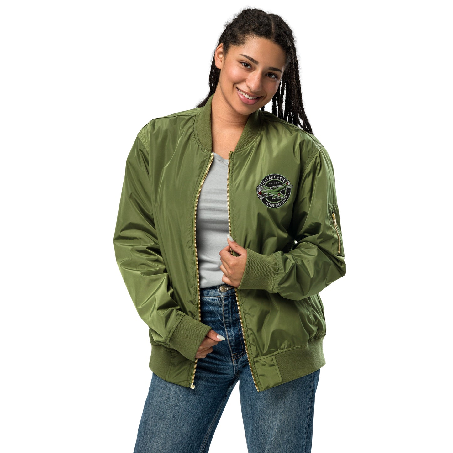 Chaqueta bomber reciclada premium unisex
