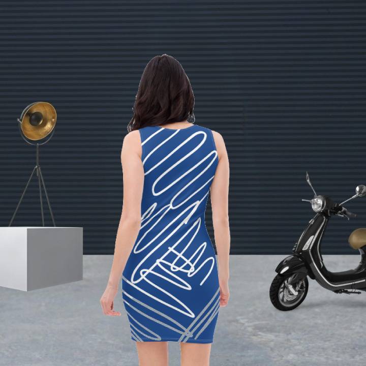 Vestido ajustado chic Call Me azul