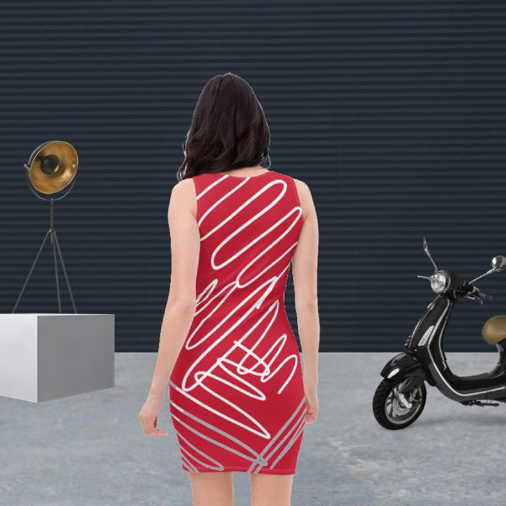 Vestido ajustado chic Call Me rojo