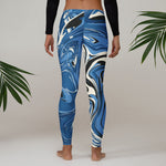 Leggings, Blue psicodelic – leggins Detalle
