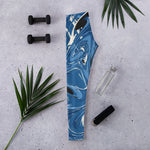 Leggings, Blue psicodelic – leggins Vista trasera