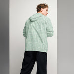 Cortavientos para hombre, Green line – chaqueta Vista lateral