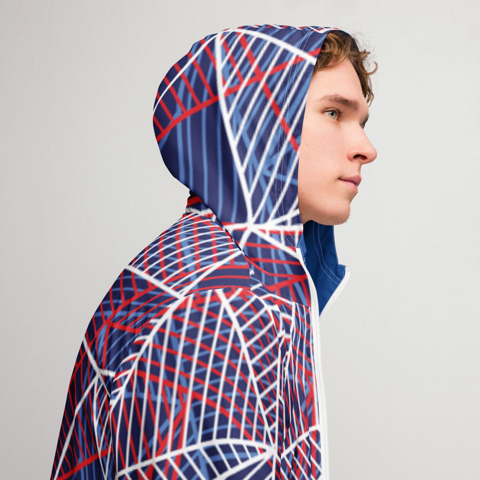 cortavientos chándal hombre, Blue line – chaqueta Detalle