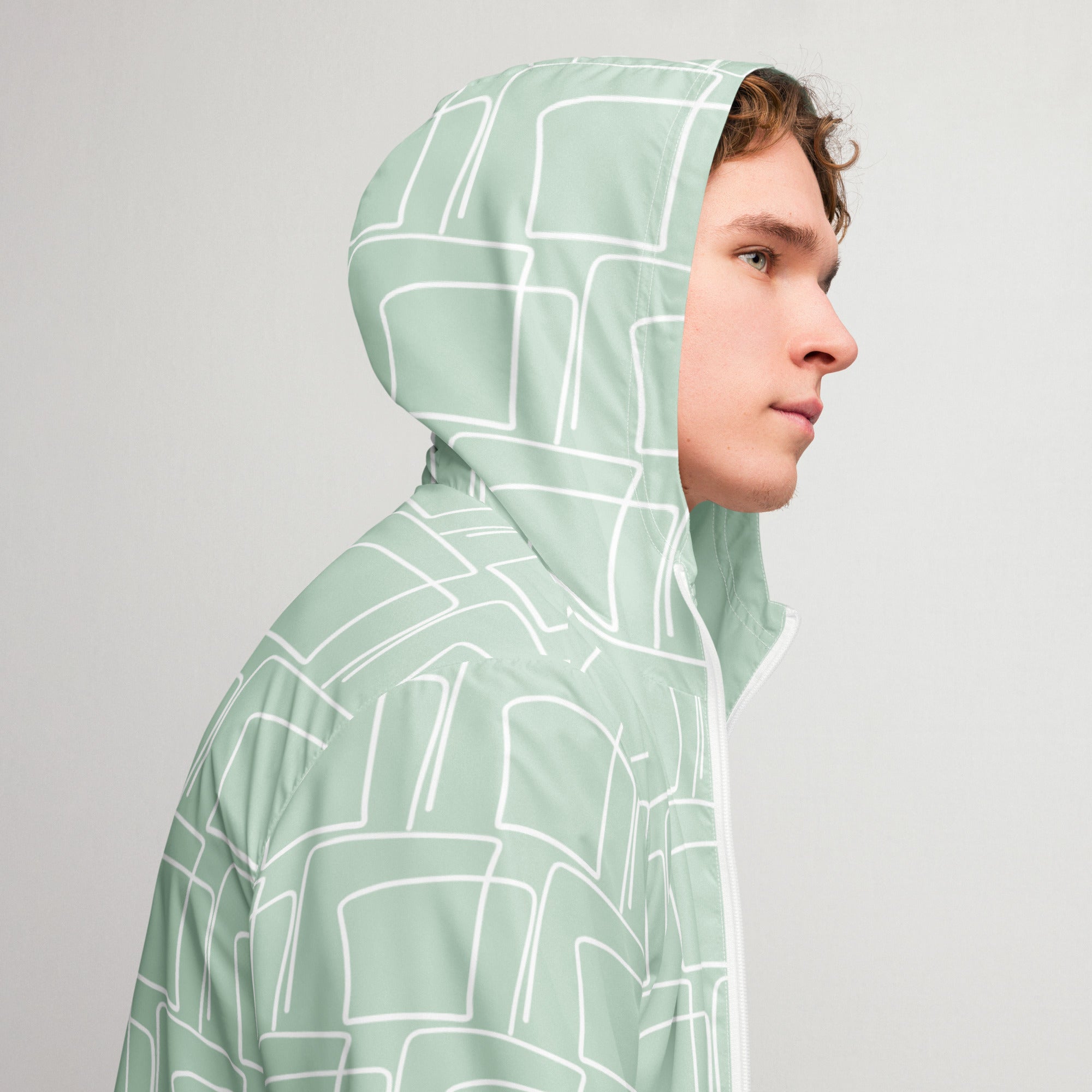 Cortavientos para hombre, Green line – chaqueta Detalle