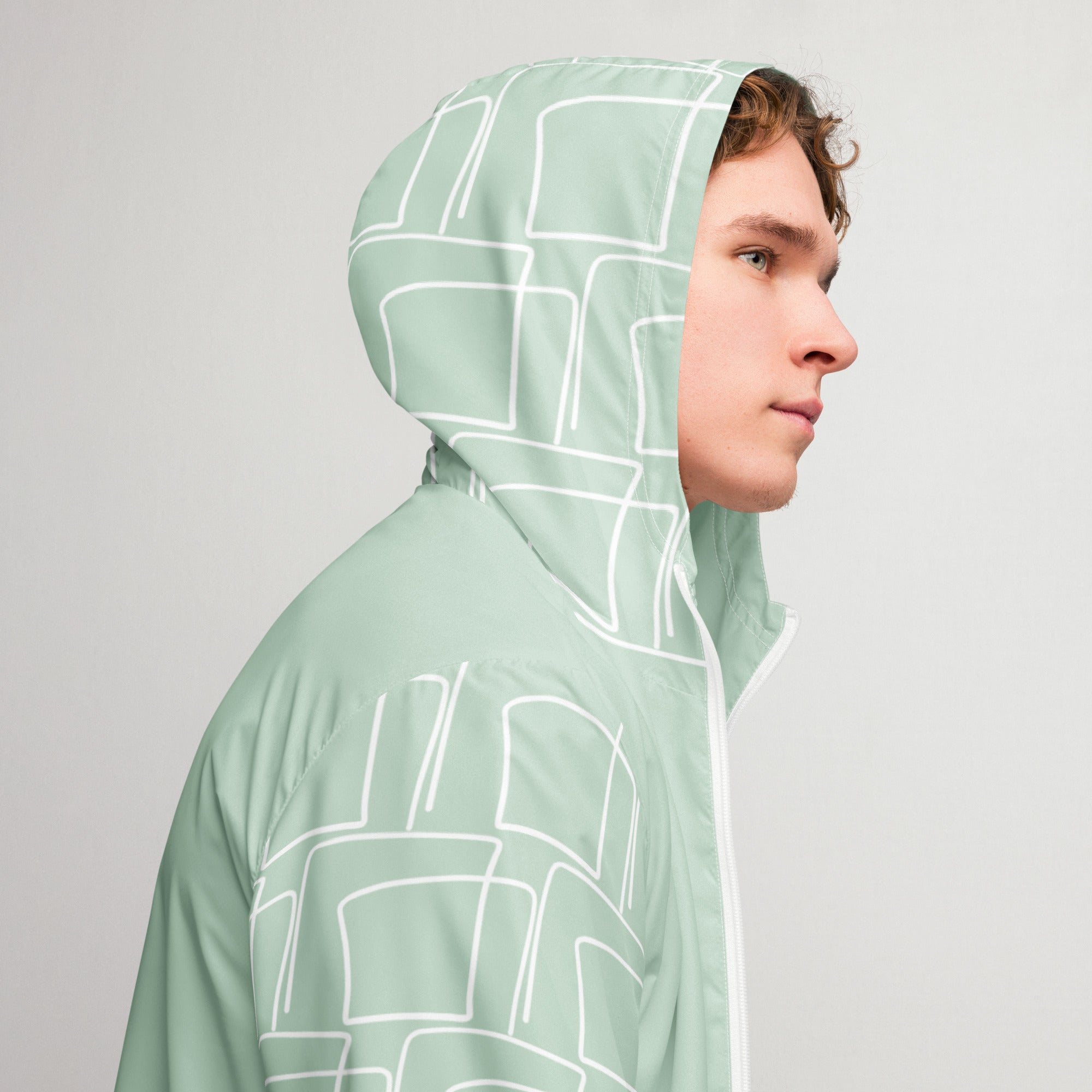 Cortavientos para hombre, Green line mod 2 – chaqueta Detalle