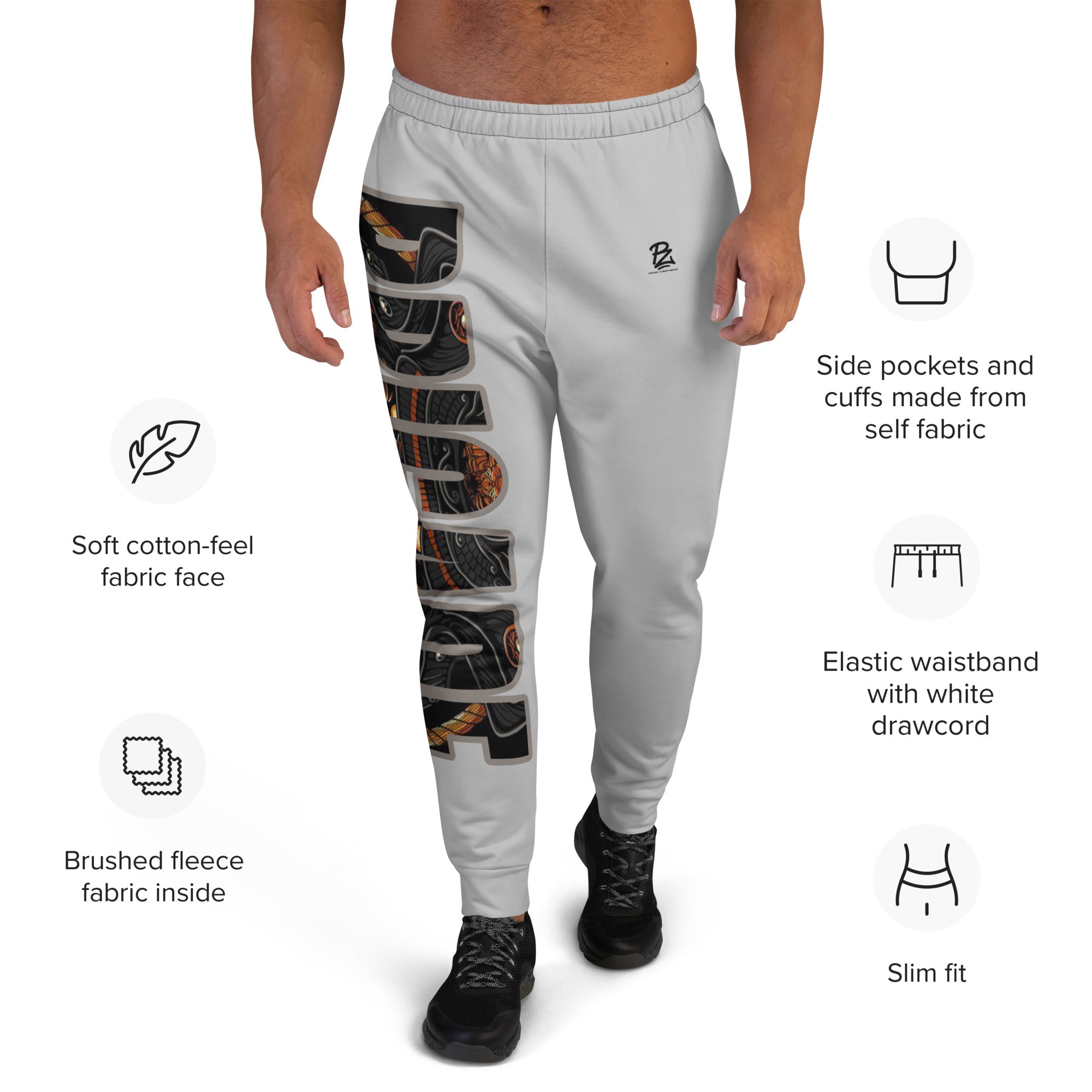Pantalón de chándal Joggers, gris Brigade – Pantalones de chándal Detalle