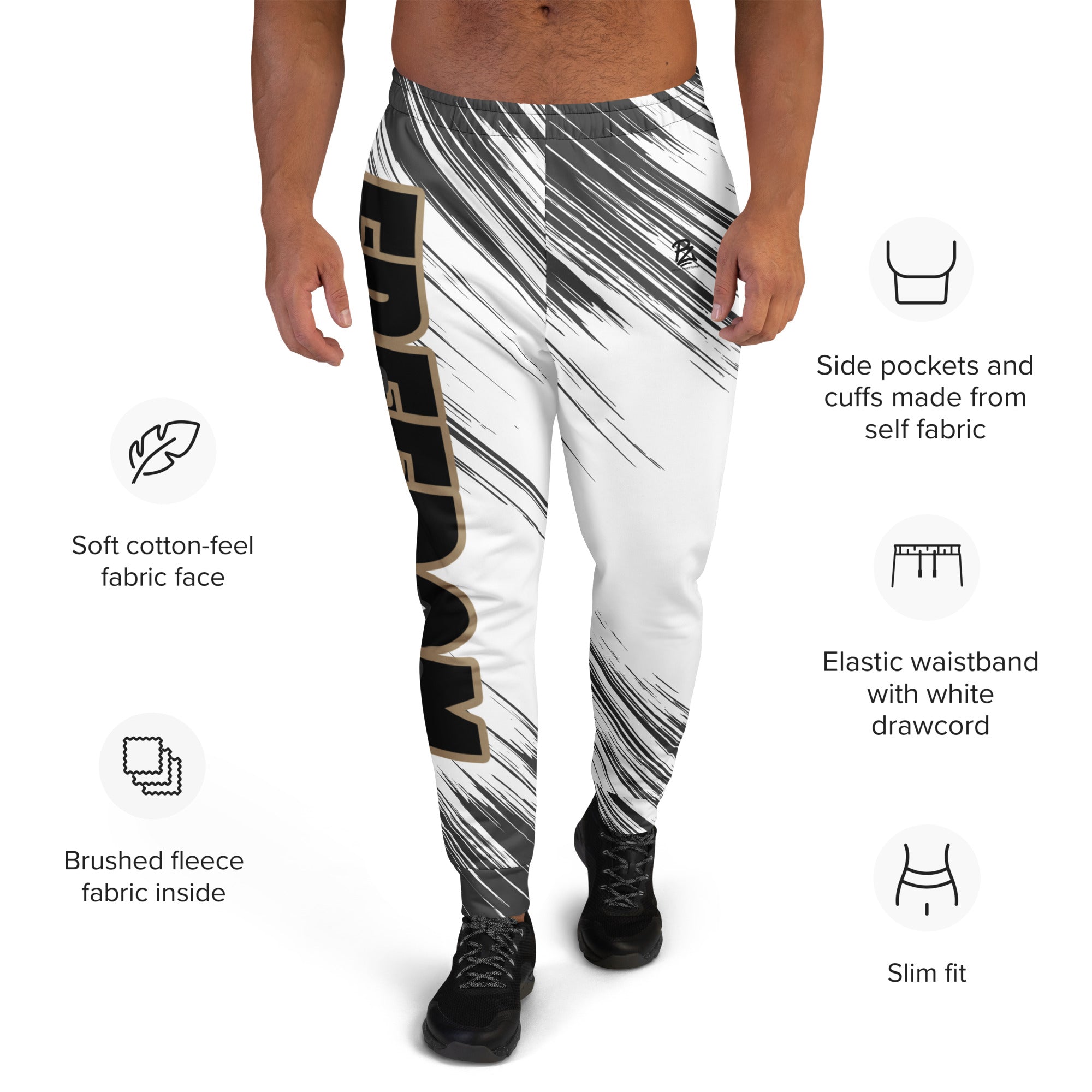 Pantalón de chándal hombre jogger, line freedom – Pantalones de chándal Detalle