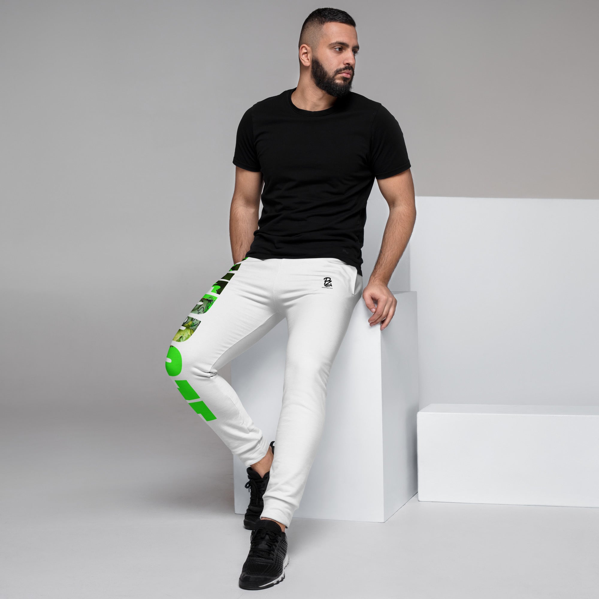 Pantalón de chándal Joggers, blanco Overdoze – Pantalones de chándal Vista trasera