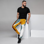 Pantalón de chándal hombre jogger, abstrac line – Pantalones de chándal Vista trasera