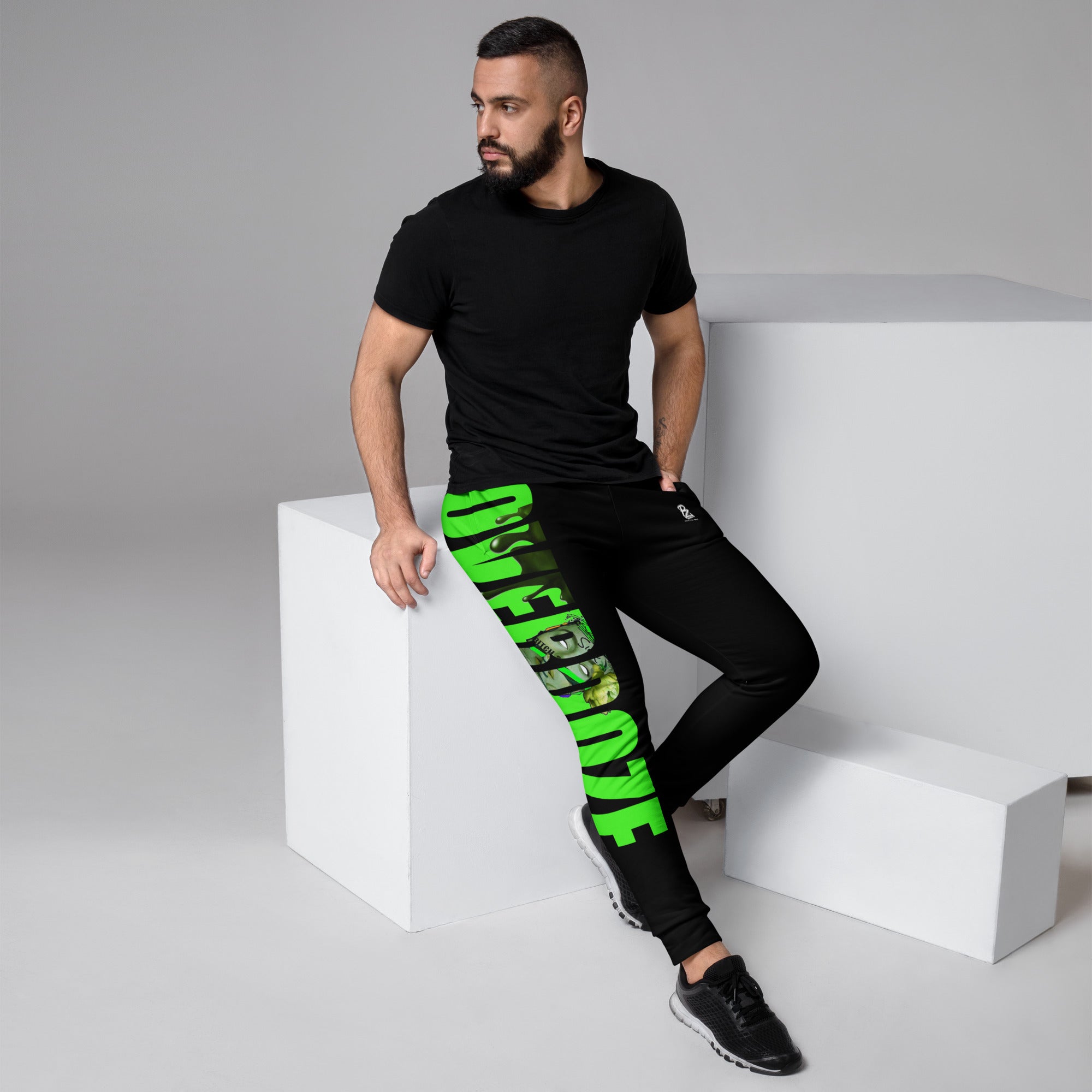 Pantalón de chandal jogger, negro overdoze – Pantalones de chándal Vista frontal
