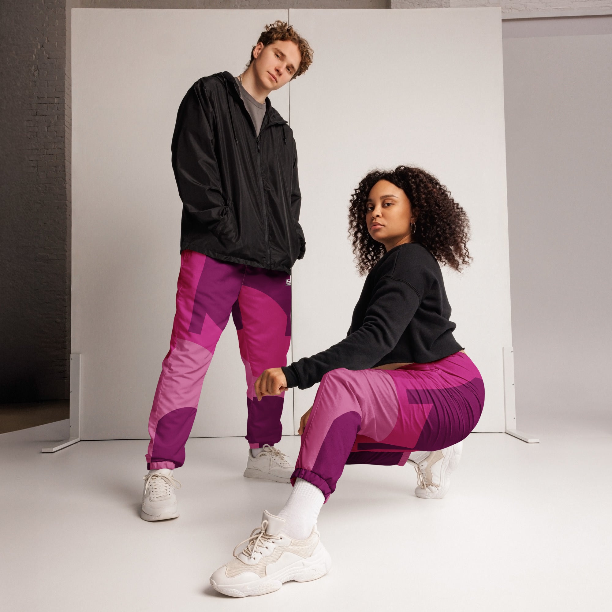 Pantalón de chándal unisex, pink – Pantalones de chándal Vista frontal