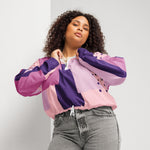 Cortavientos crop para mujer, Pink lady – chaqueta Vista frontal