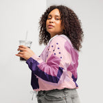 Cortavientos crop para mujer, Pink lady – chaqueta Vista trasera