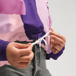 Cortavientos crop para mujer, Pink lady – chaqueta Detalle