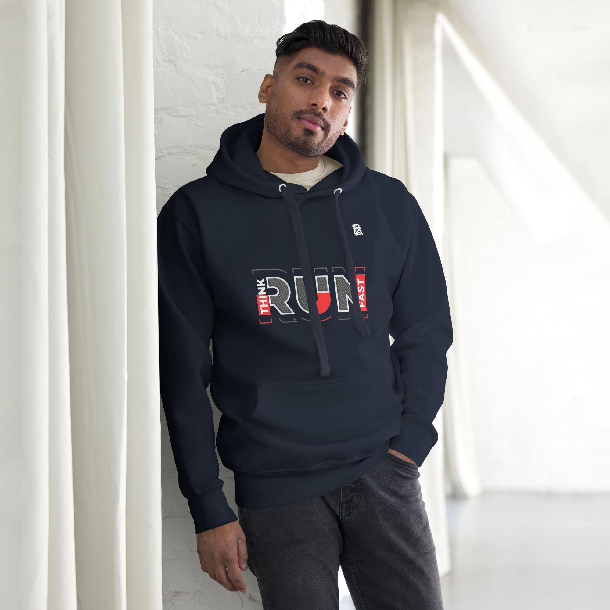 Sudadera con capucha premium unisex, Run – Sudaderas Vista 5