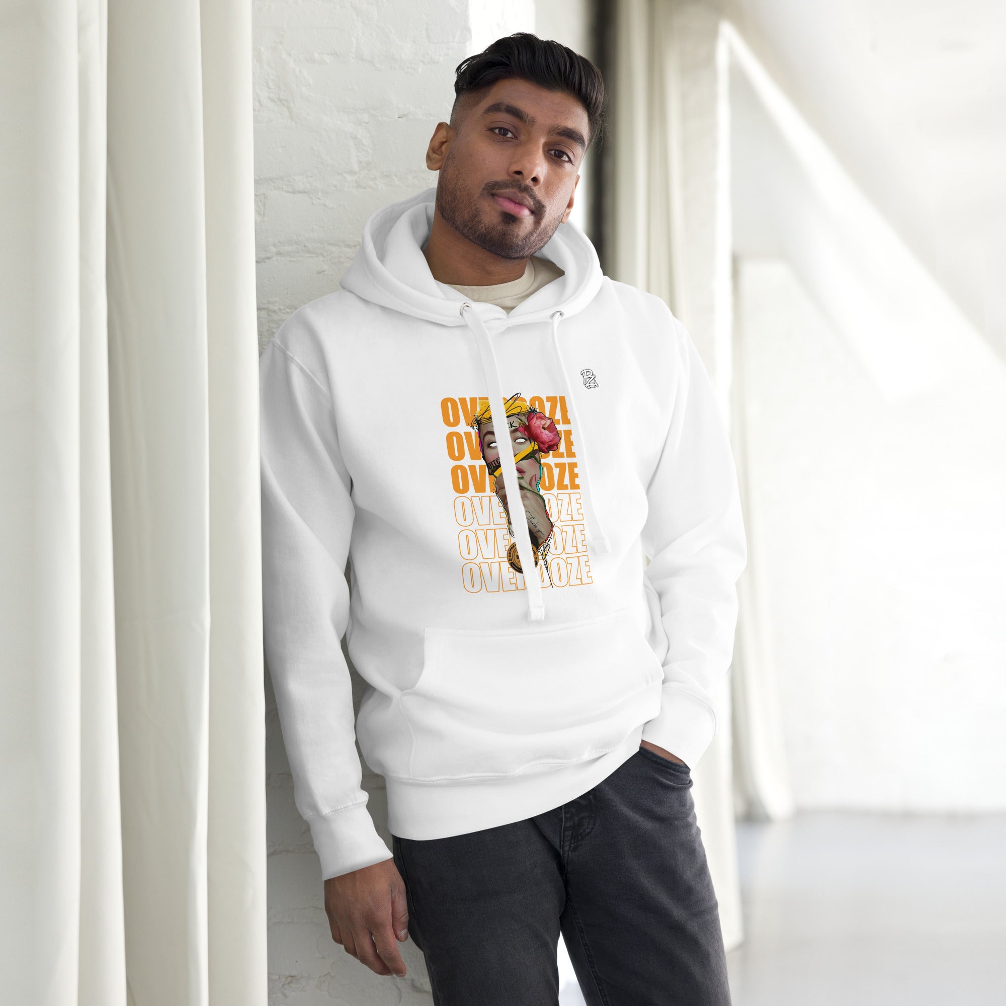 Sudadera con capucha premium unisex, overdoze – Sudaderas Vista trasera