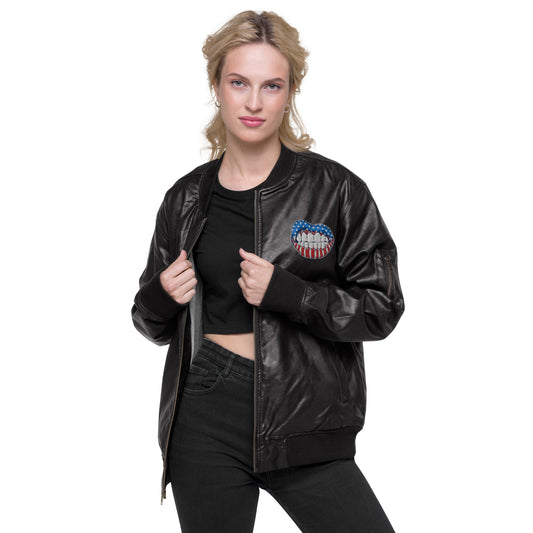 Chaqueta bomber piel vegana unisex