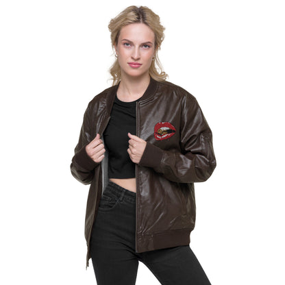 Chaqueta bomber piel vegana unisex
