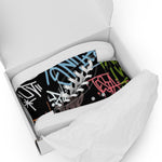 Zapatillas de lona de caña alta negra para hombre /Graffitti line – Calzado Vista 5