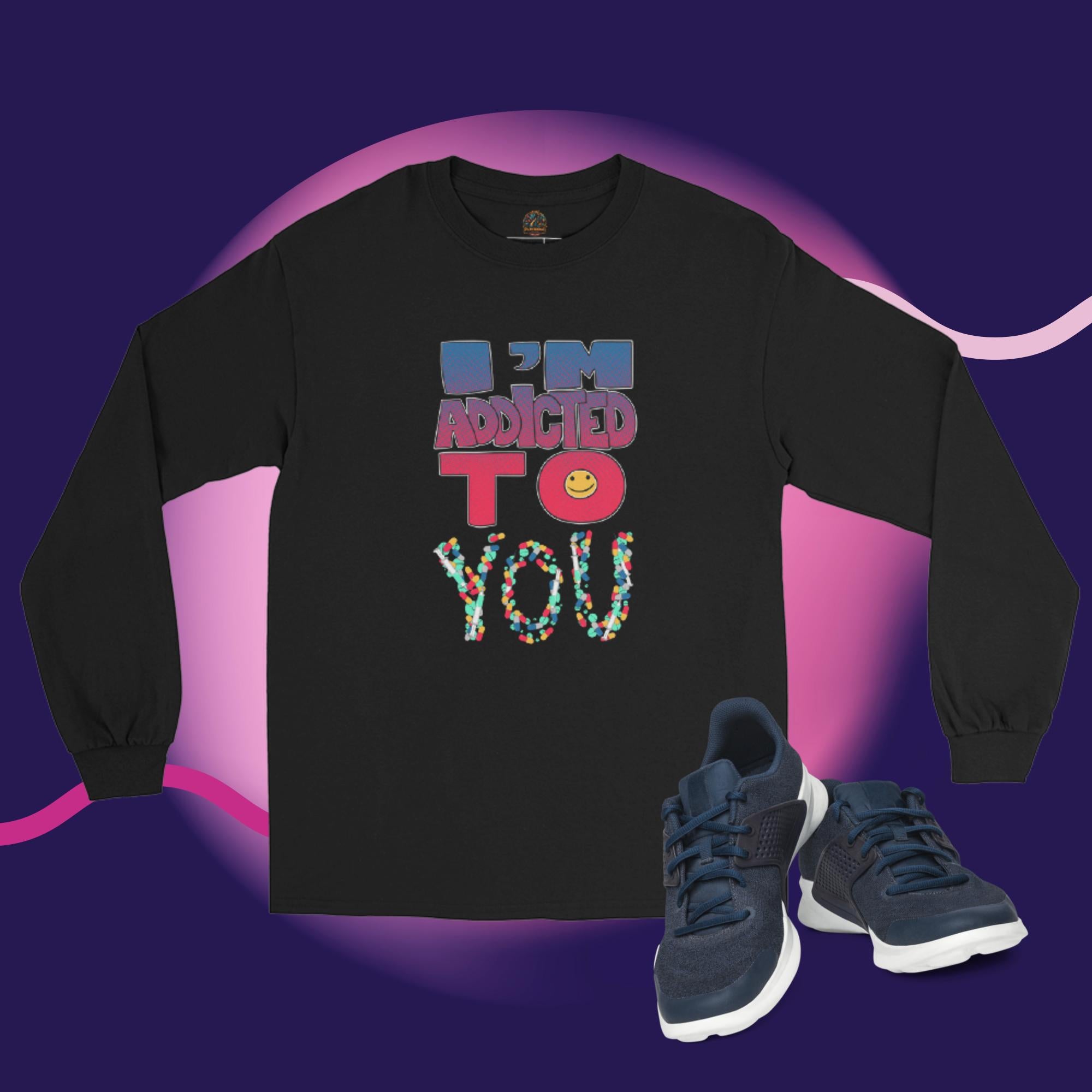 Camiseta manga larga hombre addited to you – Camisetas Vista frontal