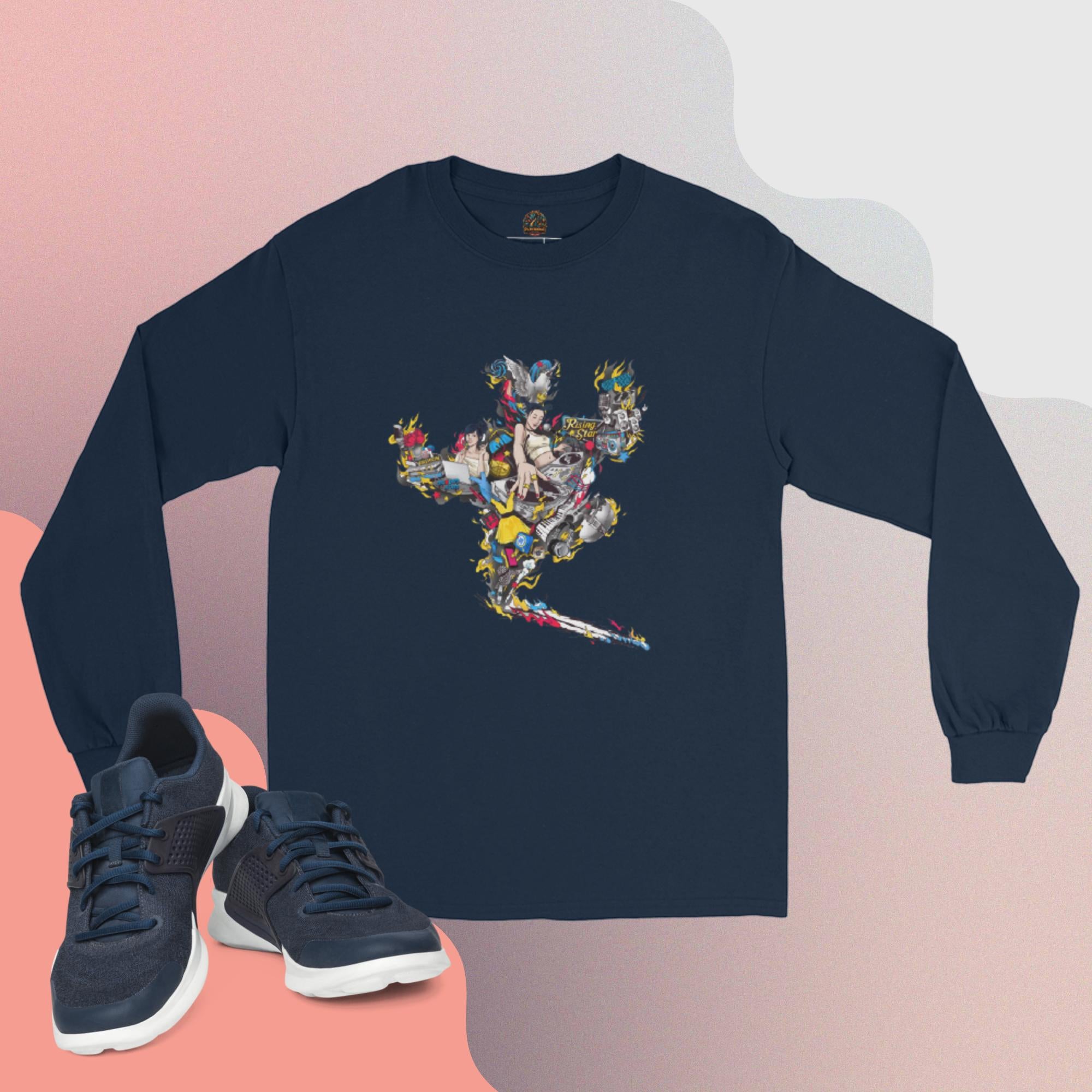 Camiseta manga larga hombre DJ Woman – Camisetas Vista trasera