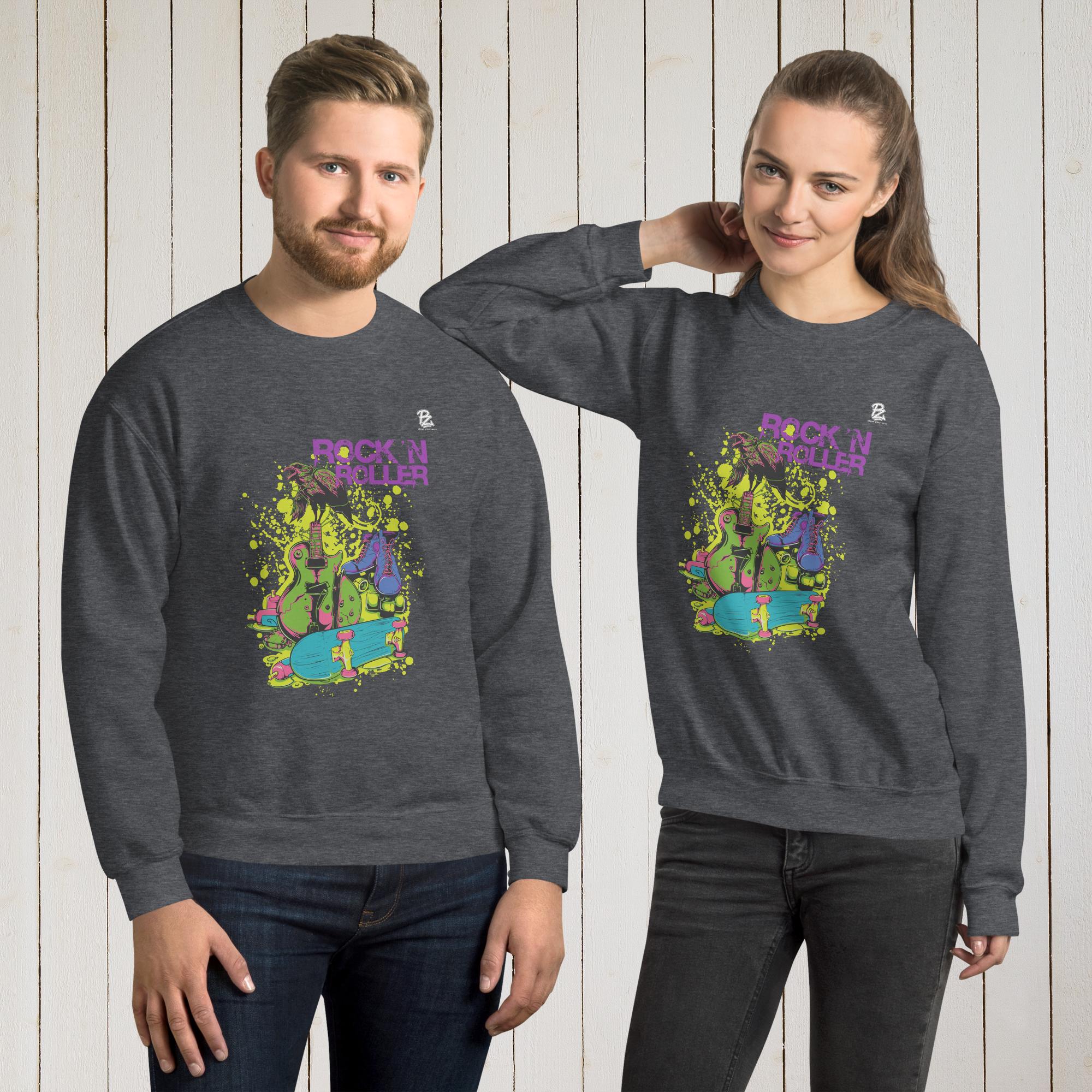 Sudadera unisex Rock and roller – Sudaderas Vista 8