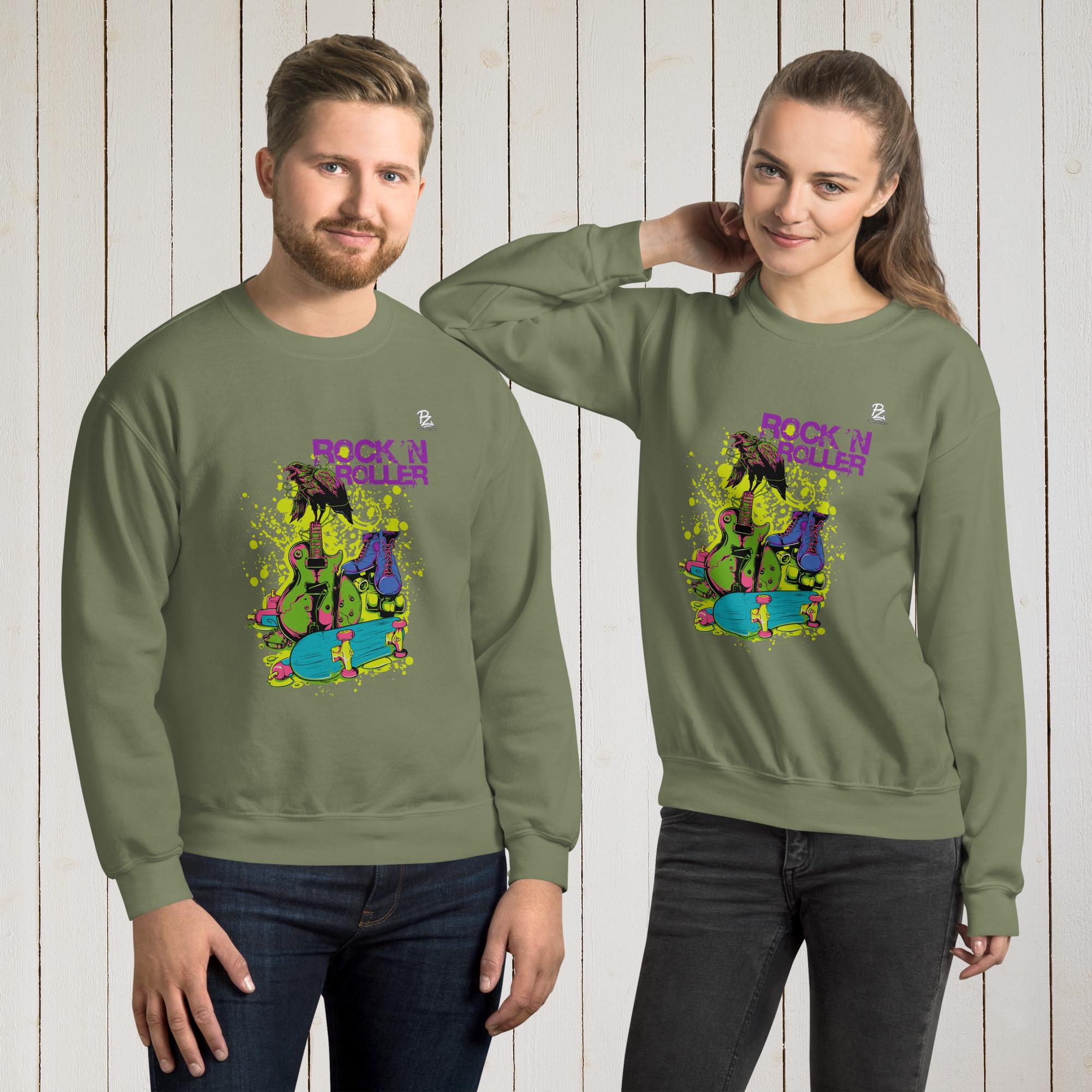 Sudadera unisex Rock and roller – Sudaderas Vista 9