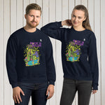 Sudadera unisex Rock and roller – Sudaderas Vista 5