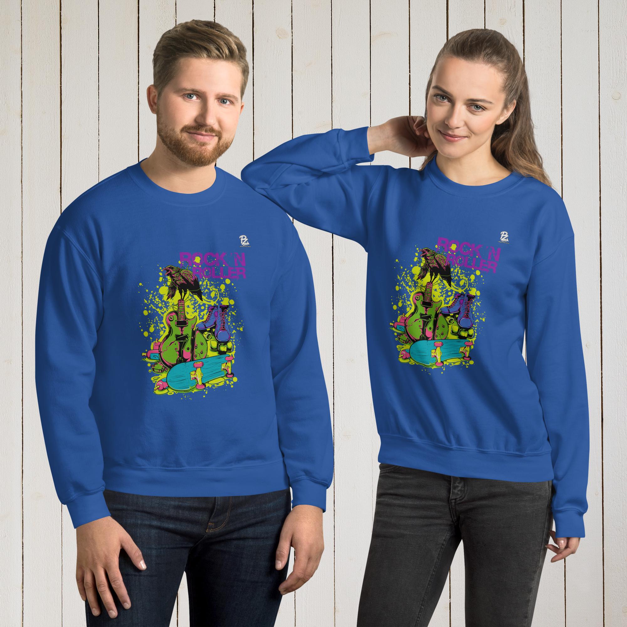 Sudadera unisex Rock and roller – Sudaderas Vista 10