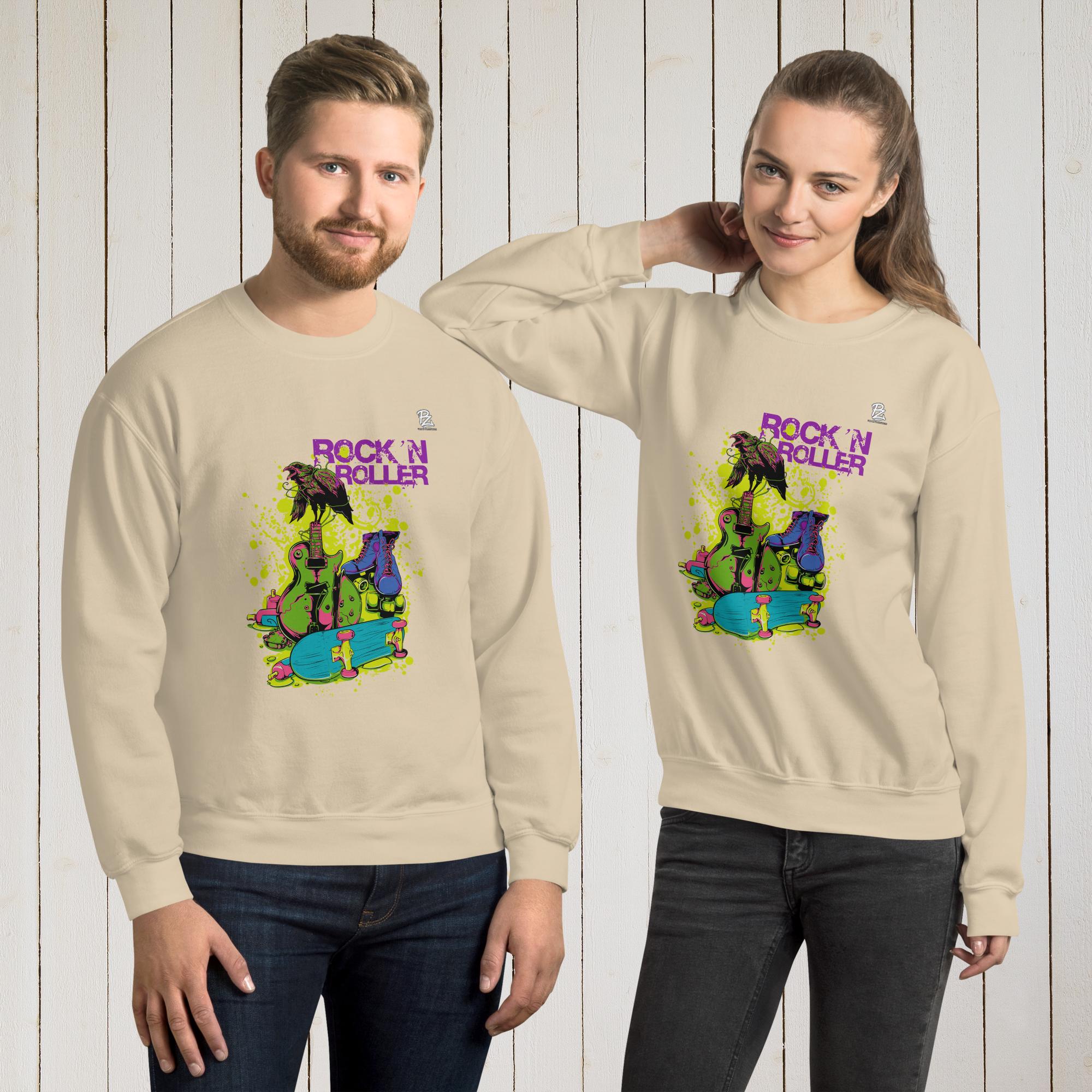 Sudadera unisex Rock and roller – Sudaderas Vista 11