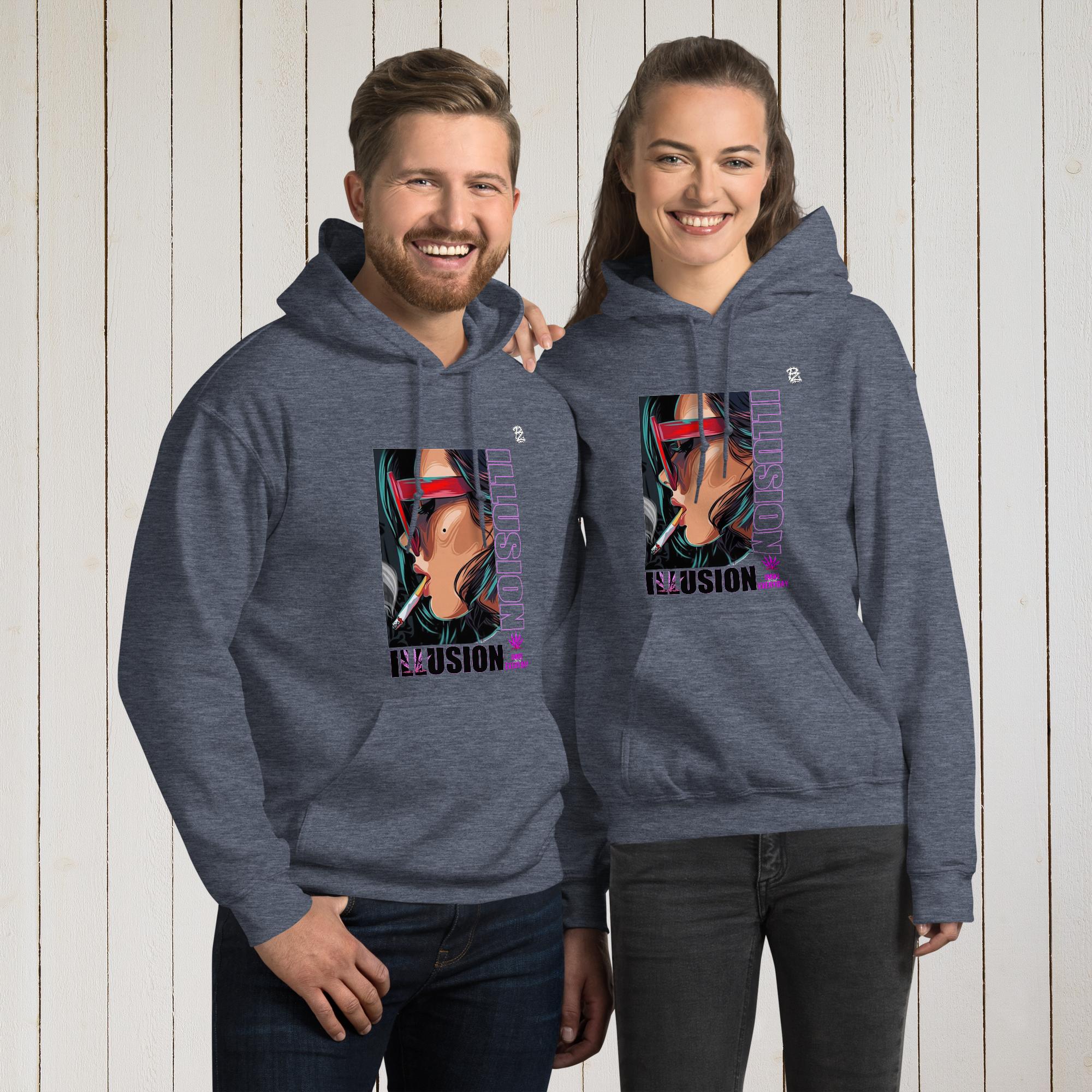 Sudadera con capucha unisex, illusion – Sudaderas Vista 10