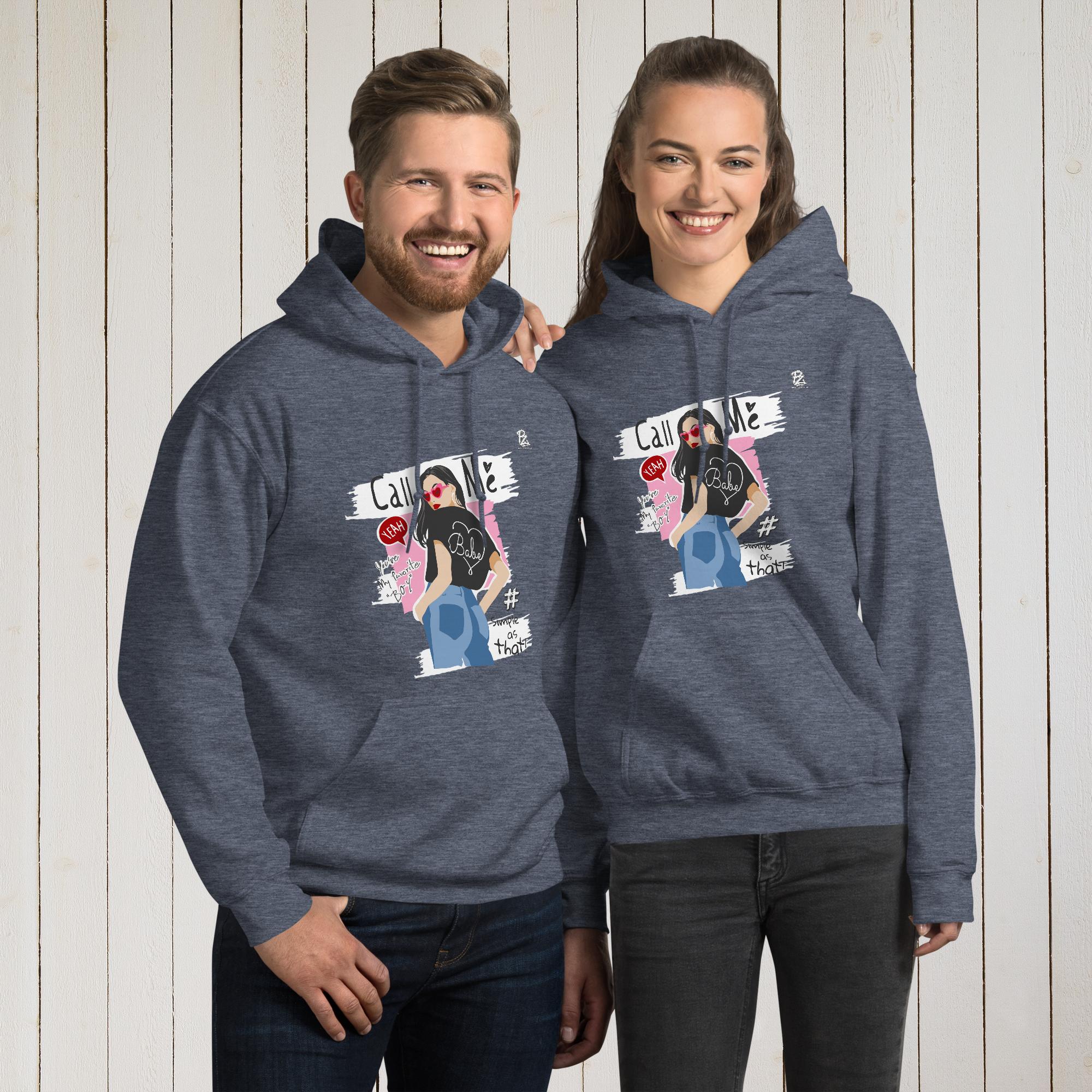 Sudadera con capucha unisex Call Me – Sudaderas Vista 13