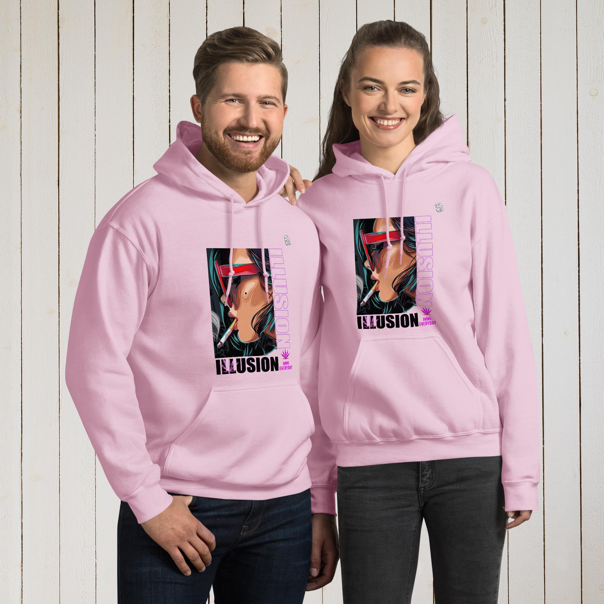 Sudadera con capucha unisex, illusion – Sudaderas Vista 7