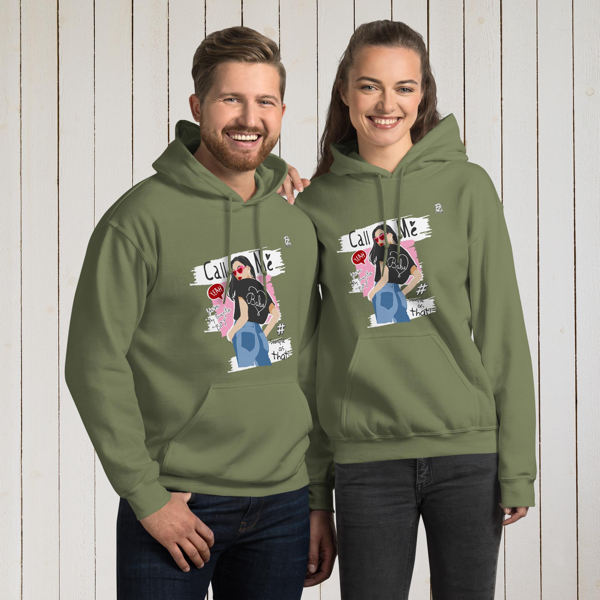 Sudadera con capucha unisex Call Me – Sudaderas Vista 11
