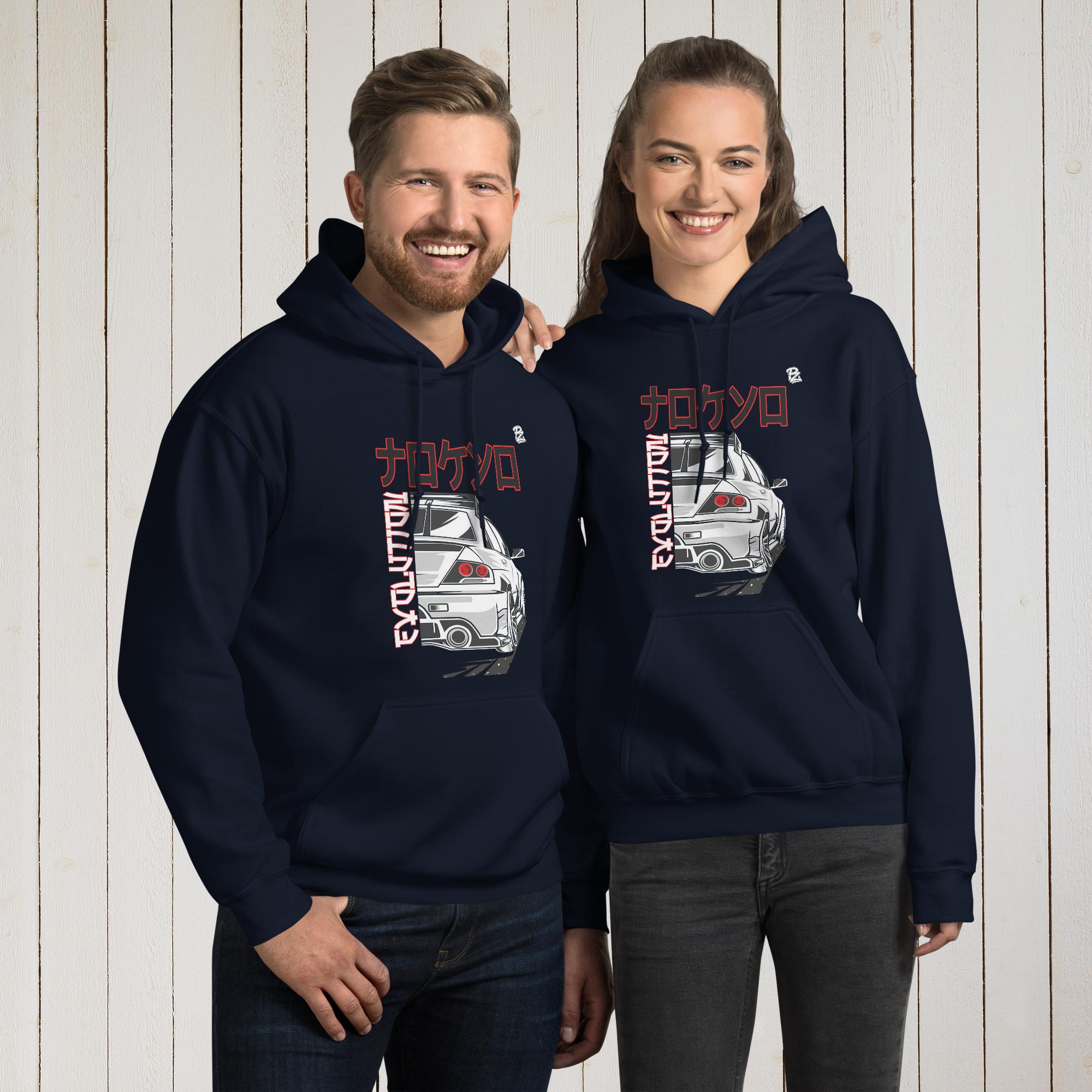 Sudadera con capucha unisex, Tokio racing – Sudaderas Vista lateral