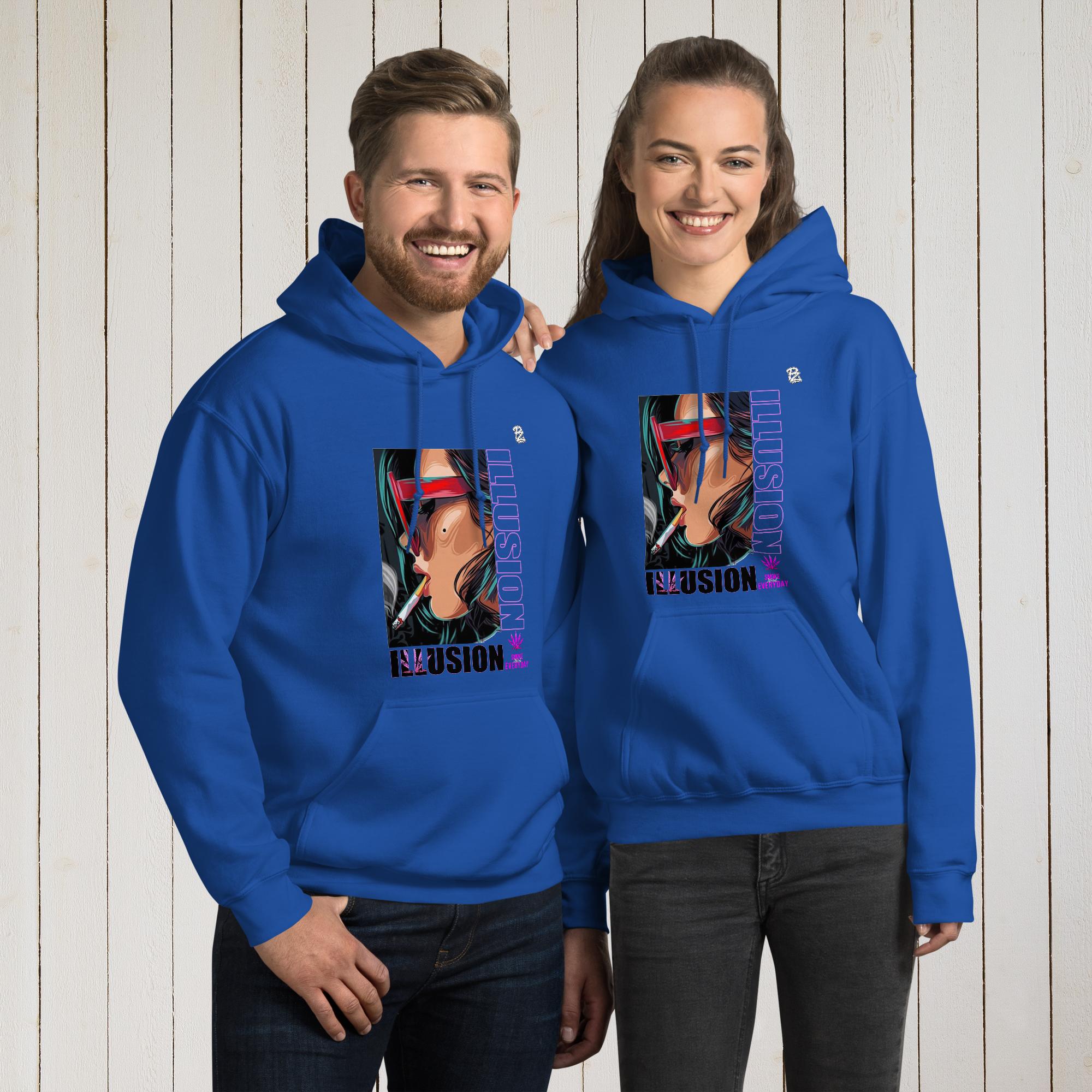 Sudadera con capucha unisex, illusion – Sudaderas Vista 9