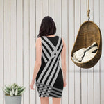 Vestido ajustado Hello negro – Vestidos Vista lateral