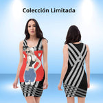 Vestido ajustado Hello negro – Vestidos Vista frontal
