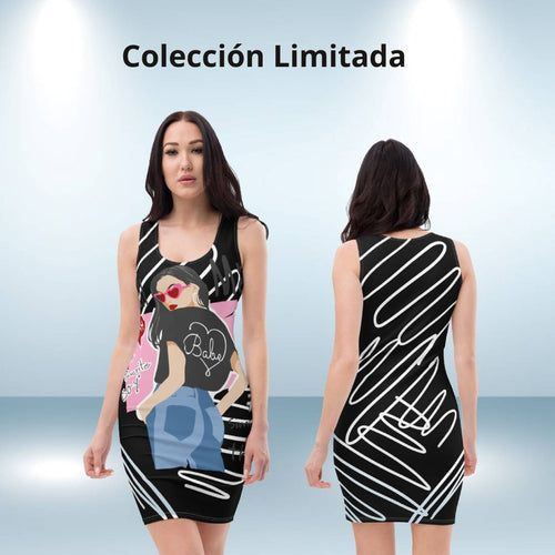Vestido ajustado chic Call Me negro – Vestidos Vista frontal