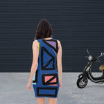 Vestido ajustado psychedelic azul – Vestidos Detalle