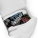 Zapatillas de lona de caña alta negra para mujer/ Graffitti line – Calzado Vista 5