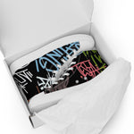 Zapatillas de lona de caña alta blanca para mujer/ Graffitti line – Calzado Vista 5